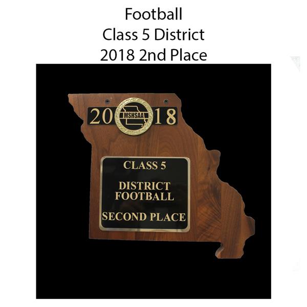 2018 Football District 5 Second Place 